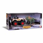 Carrinho e Figura - Dino Island Adventure - Jeep com Triceratops - Silmar - Silmar Brinquedos