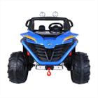 Carrinho Elétrico Infantil 12V Azul 4X4 Bateria Recarregável