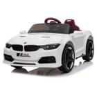 Carrinho Elétrico Infantil Mini Bmw M3 Luxo Branco 12V