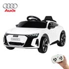 Carrinho Elétrico Mini Audi E-tron Gt 6v Infantil Branco Bw273 Importway Toca MP3 Luz/Som Controle Remoto Suporta 25kg