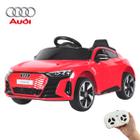 Carrinho Elétrico Mini Audi E-tron Gt 6v Infantil Vermelho Bw273 Importway Toca MP3 Luz/Som Controle Remoto Suporta 25kg