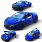 Carrinho em Miniatura Honda Acura NSX Metal Brinquedos Azul