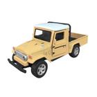 Carrinho em Miniatura Toyota Bandeirante de Ferro Realista 1:32 Marrom