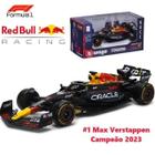 Carrinho Fórmula 1 Rbr19 Campeão 2023 Verstappen 1 Bburago