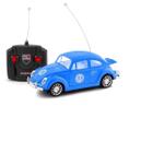 Carrinho Fusca de Controle Remoto com Farol 5 Funções Azul - Toys