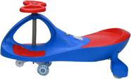 Carrinho Gira Gira Infantil Triciclo Rolimã Zippy Car 360 Capacidade 100kg Com Rodinhas De Led Zippy Toys Azul