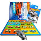 Carrinho Hot Wheels Ford Transit Connect Mattel + Livro com Quebra Cabeça Memória e Dominó