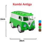Carrinho Kombi Brinquedo Carro Perua Grande Infantil 38cm Azul Verde Vermelha ou Marrom