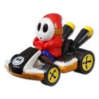 Carrinho Mario Kart Hot Wheels 1:64 Original - Mattel Gbg25 Shy Guy Standart Kart Cód. 3511
