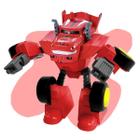 Carrinho Megaformers Transformável Metal Raptor Vermelho