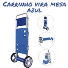 Carrinho Mesa de Alumínio para Praia 100 x 37 CM 4400 2 em 1