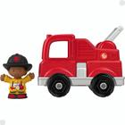 Carrinho Mini Bombeiro C/ Figura Little People HPX85 Mattel