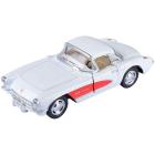 Carrinho Miniatura Chevrolet Corvette 1957 Escala 1:34 (Branco)