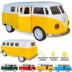 Carrinho Miniatura Kombi Perua Metal Fricção Abre A Porta