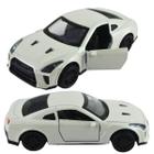 Carrinho Miniatura Metal Scale Model Nissan GTR R35 Branco