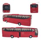 Carrinho Miniatura Ônibus De Metal Abre Porta Fricção