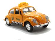 Carrinho Miniatura Taxi Clássico Fusca Decoração Coleção