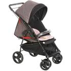 Carrinho Para Bebê Passeio 2 em 1 Nascimento Até 15Kg Reclinavel Maranello II Galzerano Preto Rosa