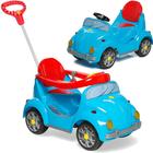 Carrinho Passeio Pedal Calesita 1300 Fouks Fusca 2 em 1 Azul