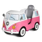 Carrinho passeio pedal kombina (kombi) rosa - calesita