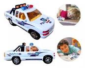 Carrinho Polícia Picape Sirene Giroflex Brinquedo Infantil Cachorrinho