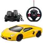 Carrinho Racing Control Nitro com Volante e Pedal Amarelo - BR1145 - Multikids