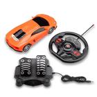 Carrinho Racing Control Nitro com Volante e Pedal Laranja - BR1144 - Multikids