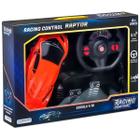 Carrinho racing control raptor laranja - multikids - br1337