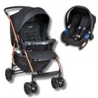 Carrinho rio k preto com cobre + bebe conforto - burigotto