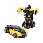 Carrinho Robô Transformável para Meninos - Brinquedo de Empurrar e Andar