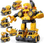 Carrinhos Robo 5 em 1 Brinquedo Infantil Monta e Desmonta Construbots - Mega Compras