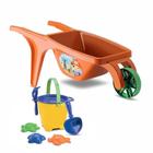 Carriola Infantil com Kit Praia Samba Toys Ref.0082 Laranja