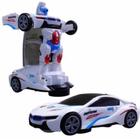 Carro 3d Vira Robo Emite Som E Luz Transformes Carrinho Bmw - DM TOYS