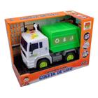 Carro a Fricção Caminhão Coleta de Lixo Verde DM Toys
