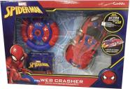 Carro com controle remoto Spider-Man Web Crasher Teia Cand - Candide
