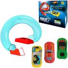 Carro com lancador + pista race looping tornado na caixa - SAMBA TOYS