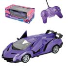 Carro Controle Remoto Fashion Abre as Portas - Roxo