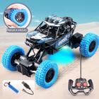 Carro de Controle Remoto Off-Road Azul, com Rodas de Borracha, Ideal para Presentes Infantis - A1