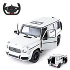 Carro de controle remoto off-road Rastar, 1:14 Mercedes-AMG G63 R/C Off-Roader Toy Car, Portas Abertas/Luzes de Trabalho - Branco /2.4Ghz