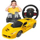 Carro De Controle Remoto Sem Fio Volate Sensor Direção Pedal Luz Led - Multikids