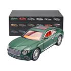 Carro de Liga Continental GT Preto 1:24 - Modelo Diecast Colecionável