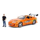 Carro Diecast Jada 1:24 1995 Toyota Supra com Brian O'Conner - Jada Toys