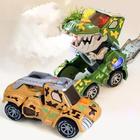 Carro Dinossauro Transforme Robô Solta Fumaça Com Luz E Música - Toy king