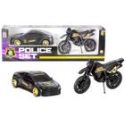 Carro E Moto Police Set Miniatura Comando Especial Meninos - Bs Toys