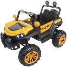 Carro Elétrico 12V Infantil Utv Buggy Controle Som Bluetooth Usb Luzes Laranja Brinqway BW-085LR