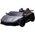 Carro Elétrico Infantil 24V Lamborghini Aventador até 100kg Gigante Cinza Importway Bw235