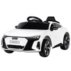 Carro Elétrico Infantil Controle Criança Bluetooth Luz Som USB Bateria Recarregável Audi Etron GT 6V