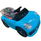 Mini Carro Infantil Azul Elétrico com Controle Remoto - BW097AZ na