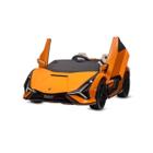 Carro Elétrico Lamborghini Sian Laranja 2 Lugares 12V