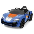 Carro Eletrico Radio Controle rc Ride On Hot Wheels Azul 12V Multikids